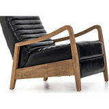 Chance Leather Recliner, Dakota Black - Modern Furniture - Accent Chairs - High Fashion Home
