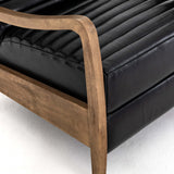 Chance Leather Recliner, Dakota Black - Modern Furniture - Accent Chairs - High Fashion Home