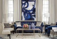 Indigo Bloom Framed - Accessories Artwork - High Fashion Home