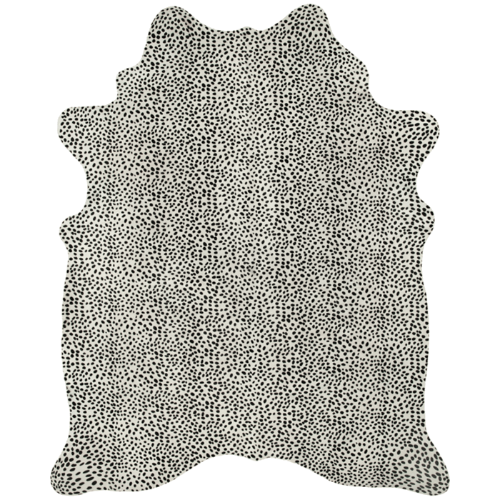 Cheetah Print Hide, Black on White - Accessories - High Fashion Home