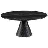 Claudio Coffee Table, Black Wood Vein Marble - Modern Furniture - Coffee Tables - High Fashion Home