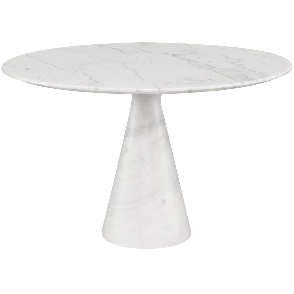 Claudio Dining Table, White Marble - Modern Furniture - Dining Table - High Fashion Home