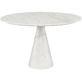 Claudio Dining Table, White Marble - Modern Furniture - Dining Table - High Fashion Home