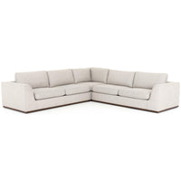 Colt 3 Piece Sectional, Aldred Silver - Modern Furniture - Sectionals - High Fashion Home