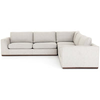 Colt 3 Piece Sectional, Aldred Silver - Modern Furniture - Sectionals - High Fashion Home