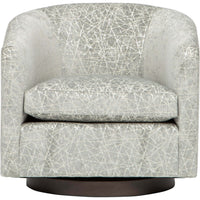 Coltrane Swivel Chair, Jax Platinum - Modern Furniture - Accent Chairs - High Fashion Home