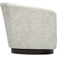 Coltrane Swivel Chair, Jax Platinum - Modern Furniture - Accent Chairs - High Fashion Home