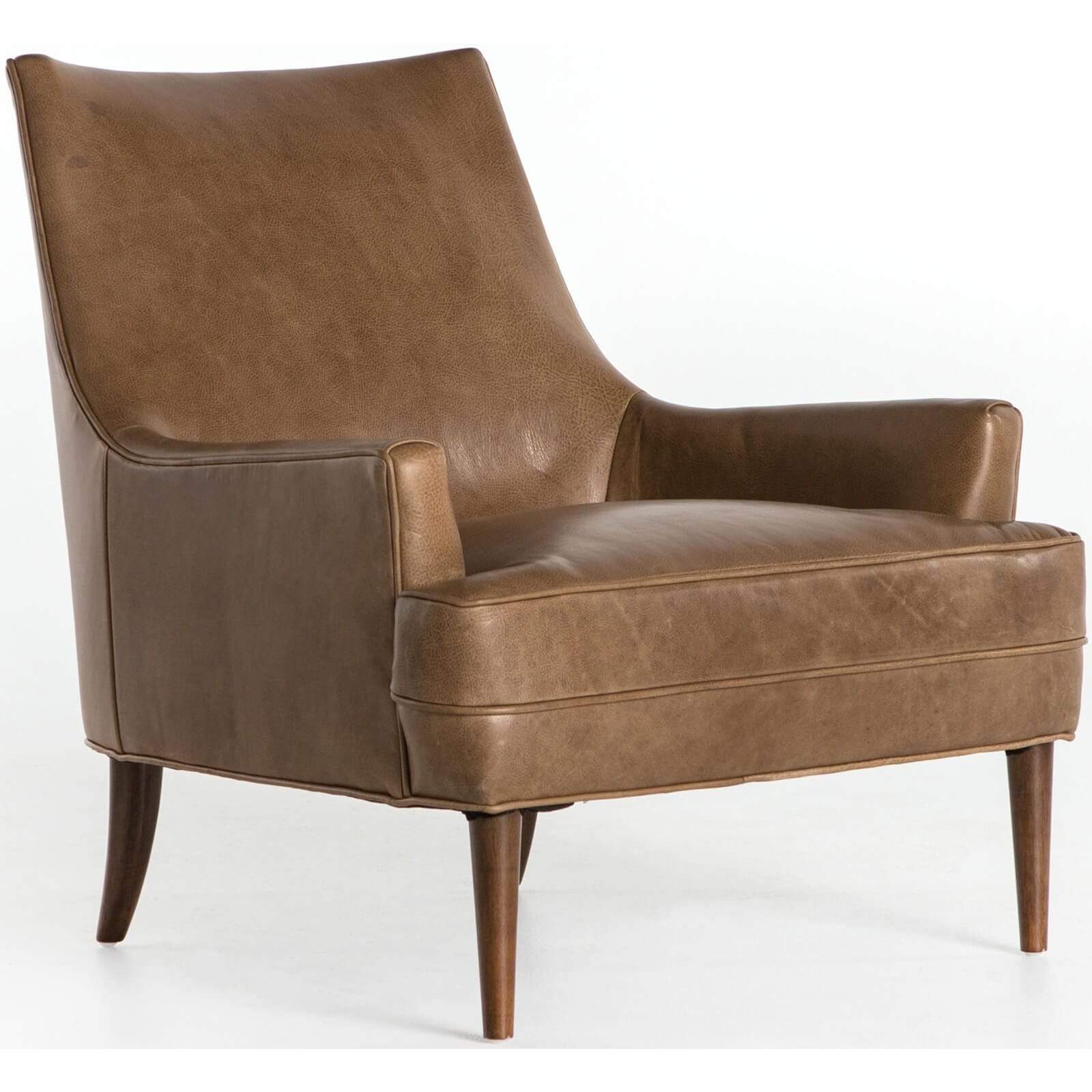 Taupe discount leather chair
