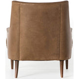 Danya Leather Chair, Warm Taupe Dakota - Modern Furniture - Accent Chairs - High Fashion Home