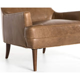 Danya Leather Chair, Warm Taupe Dakota - Modern Furniture - Accent Chairs - High Fashion Home