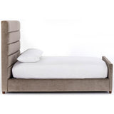 Daphne Bed, Sage Worn Velvet - Modern Furniture - Beds - High Fashion Home