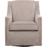 Darya Swivel Chair, Granite - Furniture - Chairs - High Fashion Home