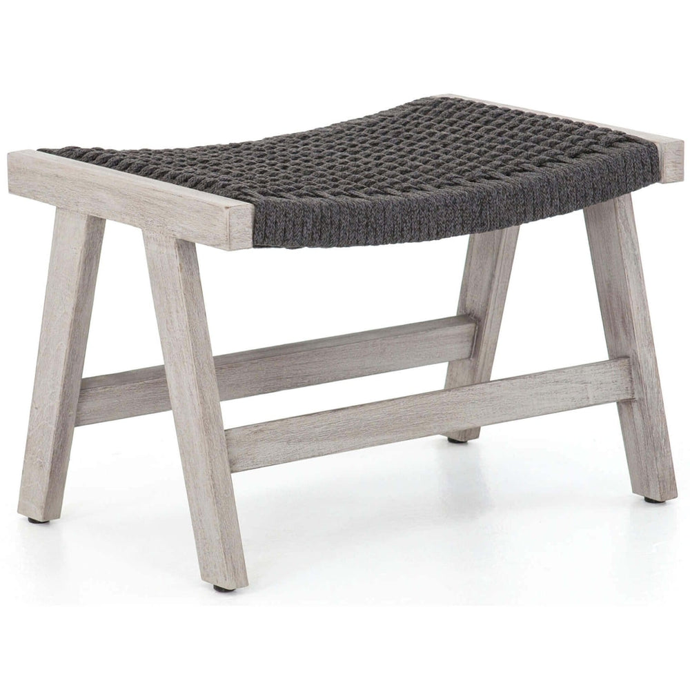 Delano Outdoor Ottoman, Dark Grey - Furniture - Chairs - High Fashion Home