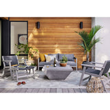 Delano Outdoor Ottoman, Dark Grey - Furniture - Chairs - High Fashion Home