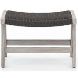 Delano Outdoor Ottoman, Dark Grey - Furniture - Chairs - High Fashion Home