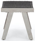 Delano Outdoor Ottoman, Dark Grey - Furniture - Chairs - High Fashion Home