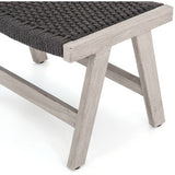 Delano Outdoor Ottoman, Dark Grey - Furniture - Chairs - High Fashion Home