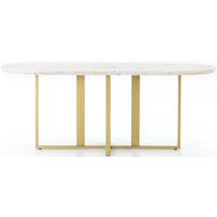 Devan Oval Dining Table - Modern Furniture - Dining Table - High Fashion Home