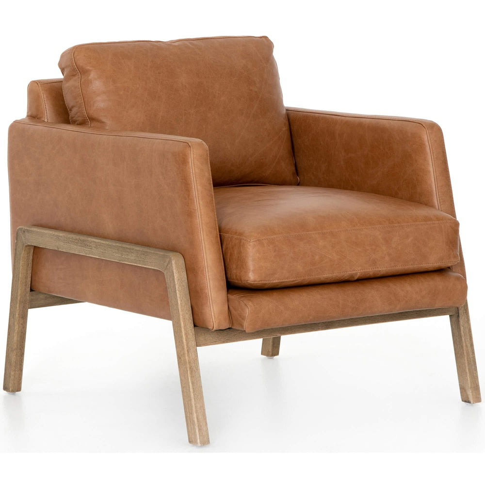 Diana Leather Chair, Sonoma Butterscotch - Modern Furniture - Accent Chairs - High Fashion Home