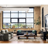 Dylan Leather Sofa, Rider Black - Modern Furniture - Sofas - High Fashion Home