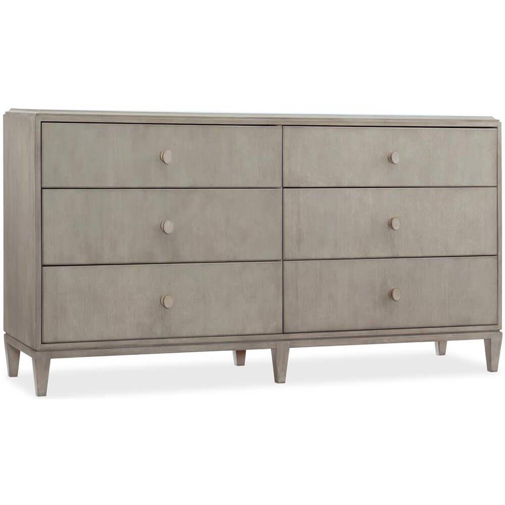 Elixir Six Drawer Dresser - Furniture - Bedroom - High Fashion Home