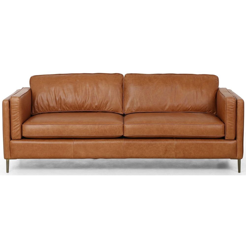 Emery Leather Sofa, Sonoma Butterscotch - Modern Furniture - Sofas - High Fashion Home