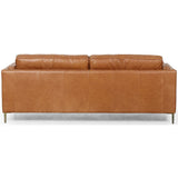 Emery Leather Sofa, Sonoma Butterscotch - Modern Furniture - Sofas - High Fashion Home