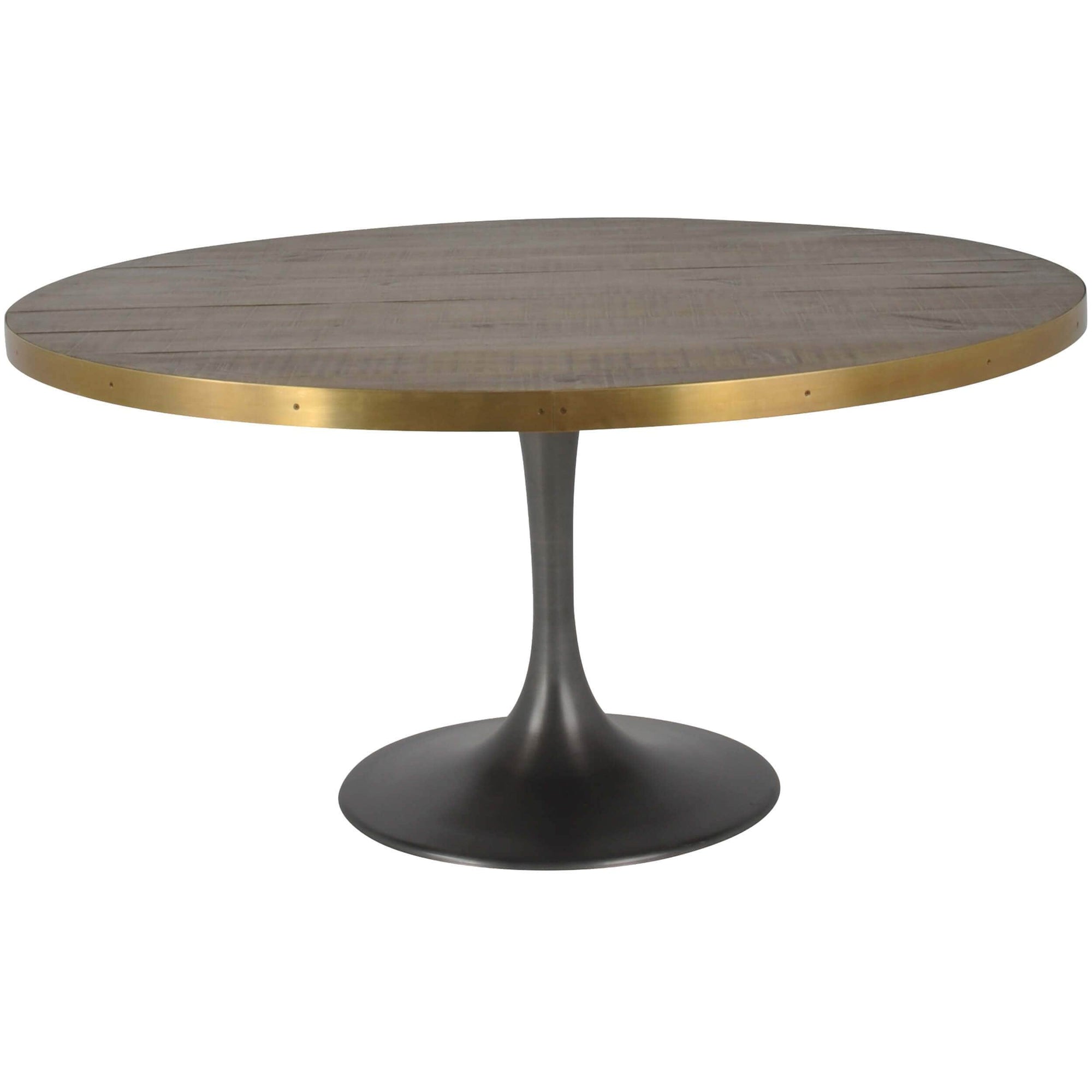 Furniture of america evans round glass sale dining table