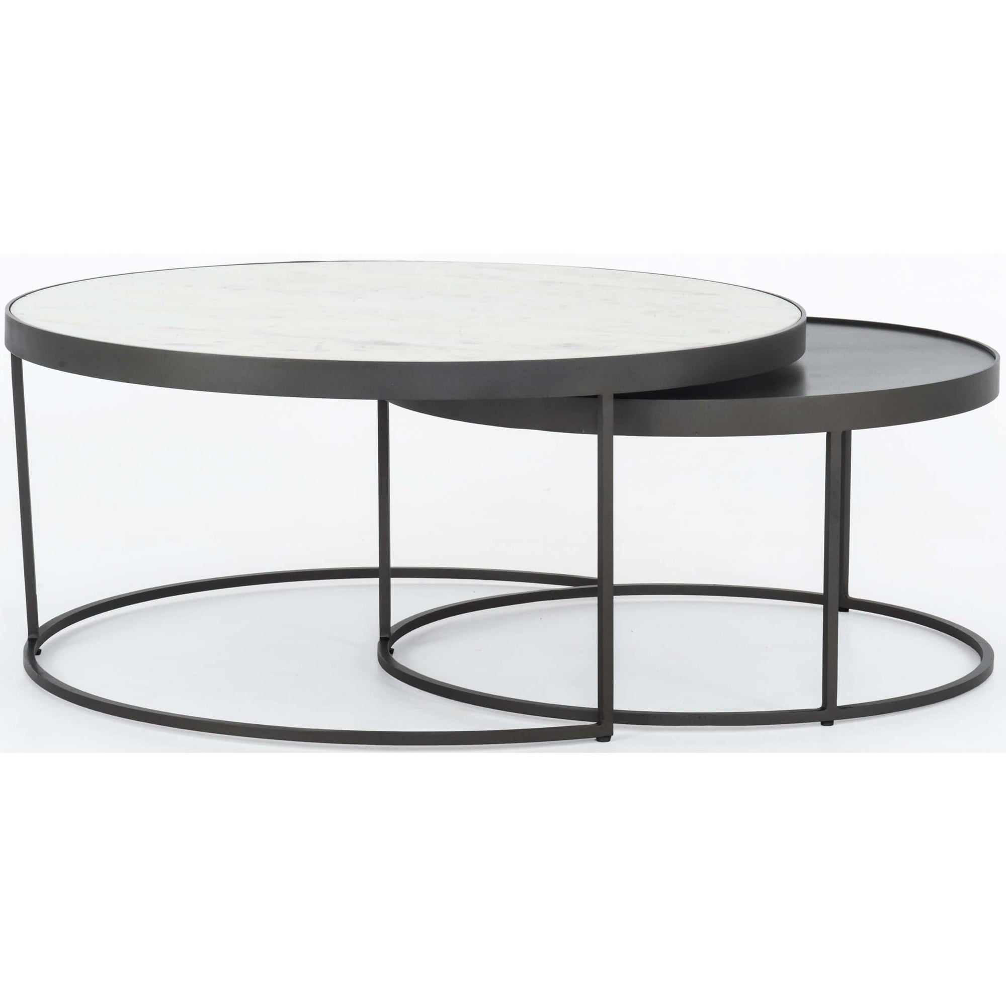 Evelyn round nesting coffee hot sale table