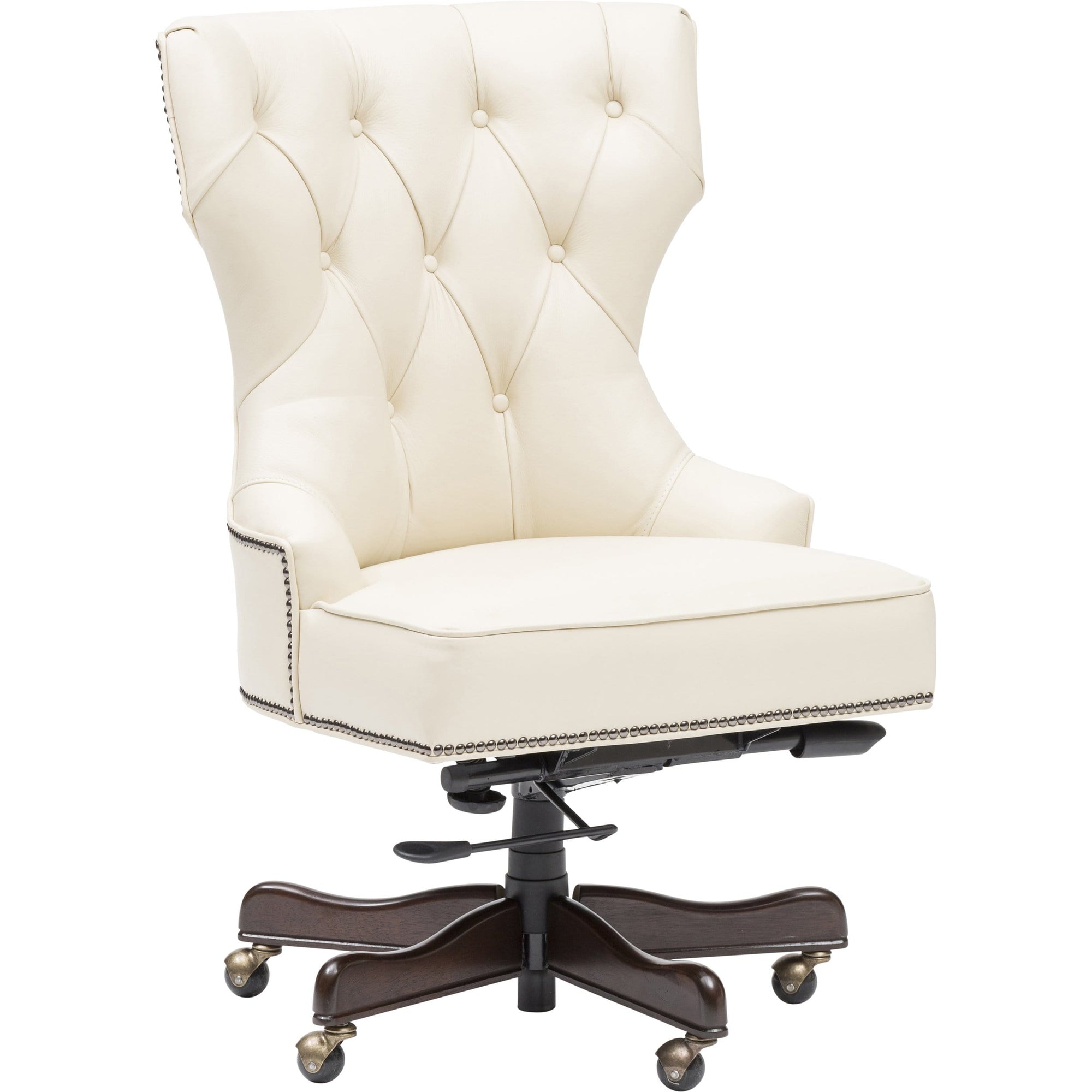 Executive Tufted Leather Chair High Fashion Home