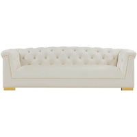 Farah Sofa, Cream - Furniture - Sofas - High Fashion Home
