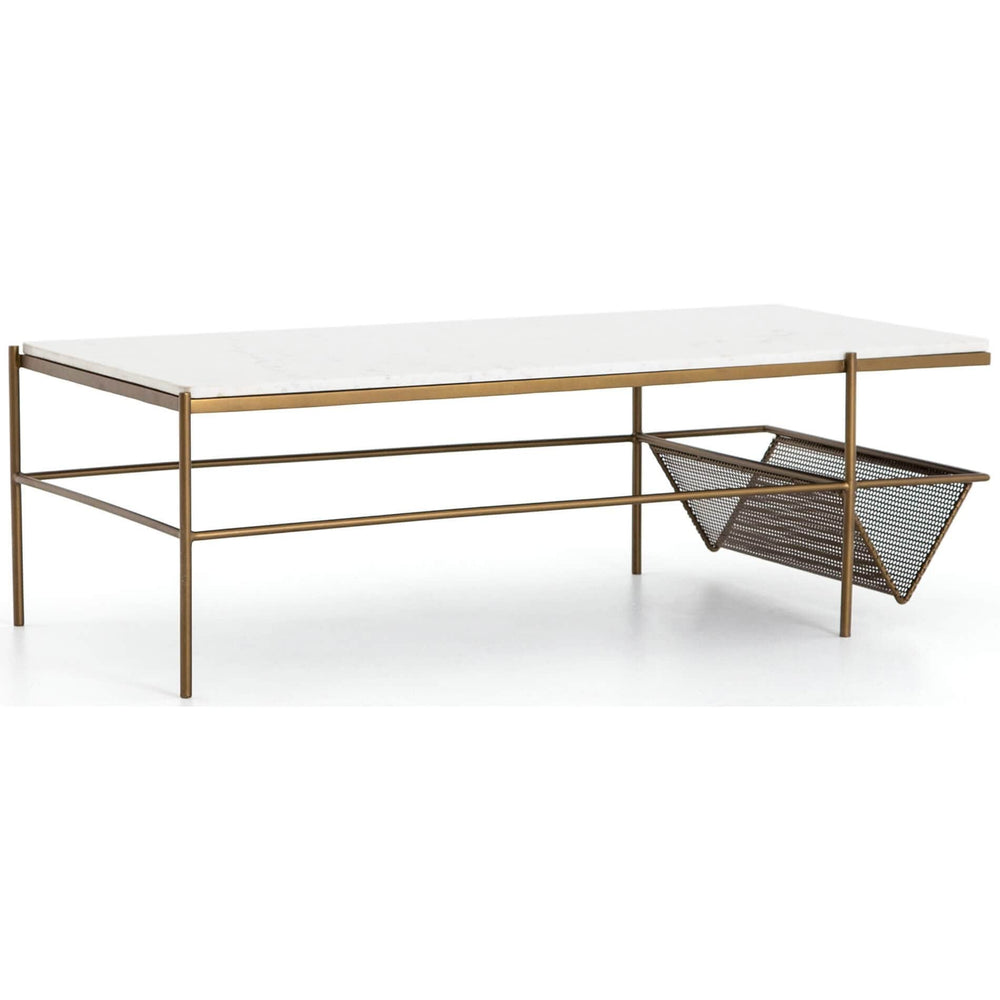 Felicity Coffee Table, Matte Brass - Modern Furniture - Coffee Tables - High Fashion Home
