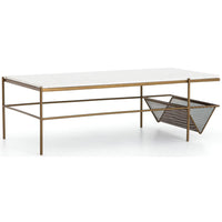 Felicity Coffee Table, Matte Brass - Modern Furniture - Coffee Tables - High Fashion Home