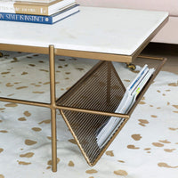 Felicity Coffee Table, Matte Brass - Modern Furniture - Coffee Tables - High Fashion Home