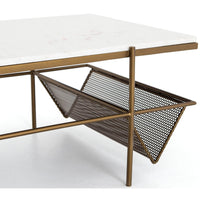 Felicity Coffee Table, Matte Brass - Modern Furniture - Coffee Tables - High Fashion Home