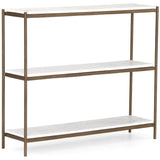 Felix Small Console Table, Antique Brass - Furniture - Accent Tables - High Fashion Home