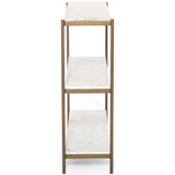 Felix Small Console Table, Antique Brass - Furniture - Accent Tables - High Fashion Home