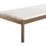 Felix Small Console Table, Antique Brass - Furniture - Accent Tables - High Fashion Home