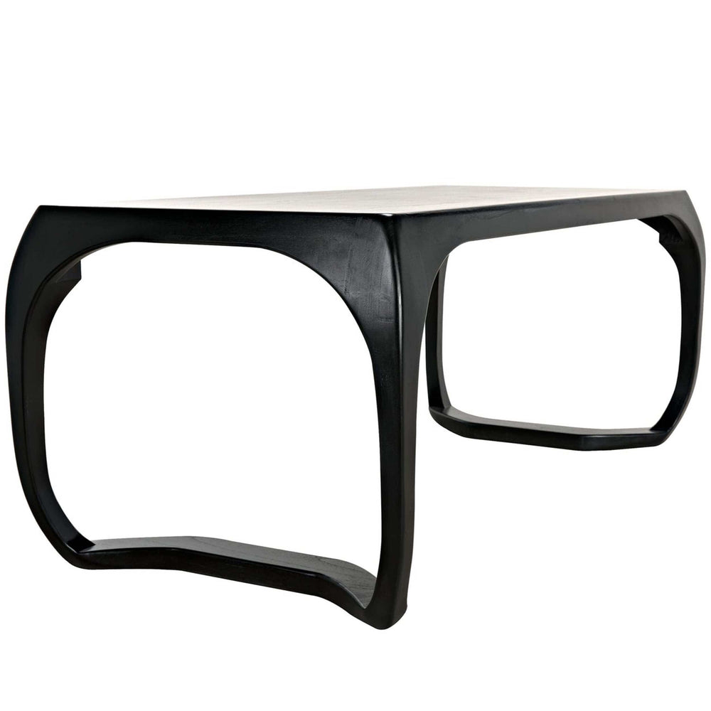 Lola Desk, Hand Rubbed Black-High Fashion Home