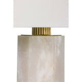 Gear Table Lamp, Alabaster - Lighting - High Fashion Home
