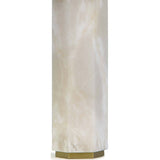 Gear Table Lamp, Alabaster - Lighting - High Fashion Home