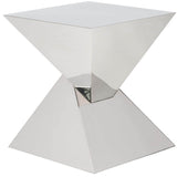 Giza Side Table, Silver - Furniture - Accent Tables - High Fashion Home
