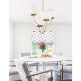 Carrie 4 Light Chandelier, Aged Brass - Lighting - High Fashion Home