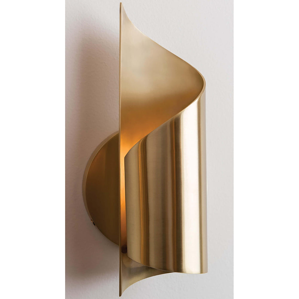 Evie Wall Sconce, Aged Brass - Lighting - High Fashion Home