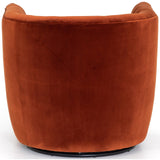 Hanover Swivel Chair, Sapphire Rust - Modern Furniture - Accent Chairs - High Fashion Home