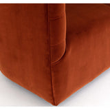 Hanover Swivel Chair, Sapphire Rust - Modern Furniture - Accent Chairs - High Fashion Home