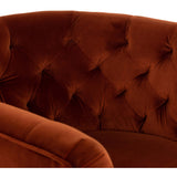Hanover Swivel Chair, Sapphire Rust - Modern Furniture - Accent Chairs - High Fashion Home