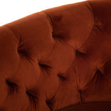 Hanover Swivel Chair, Sapphire Rust - Modern Furniture - Accent Chairs - High Fashion Home