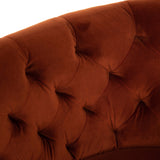 Hanover Swivel Chair, Sapphire Rust - Modern Furniture - Accent Chairs - High Fashion Home