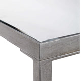 Hayley Console Table, Silver - Furniture - Accent Tables - High Fashion Home